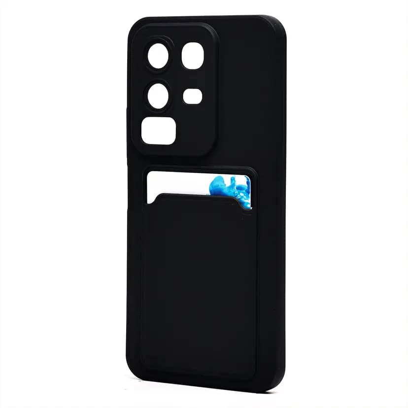 Чехол-накладка с картхолдером - SC337 для Infinix Note 50x 5G (black)
