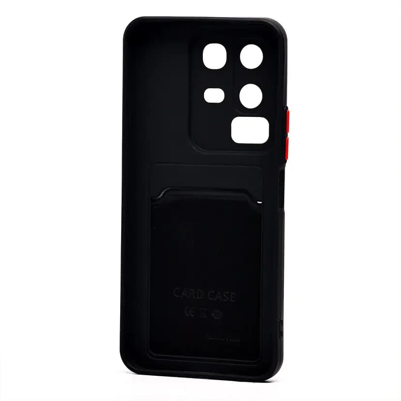 Чехол-накладка с картхолдером - SC337 для Infinix Note 50x 5G (black) — фото 2