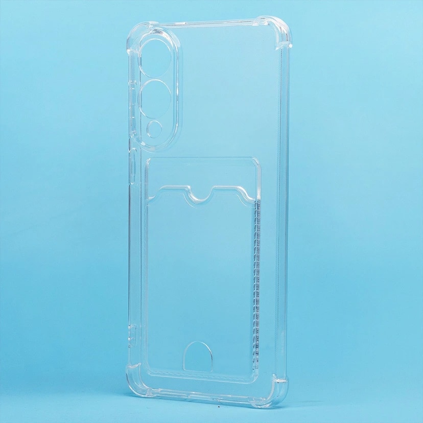 Чехол-накладка с картхолдером - SC276 для Samsung Galaxy S25 Edge (transparent)