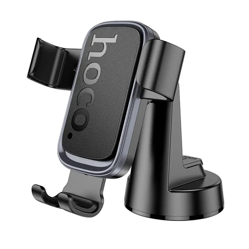 Автодержатель на клейкой присоске гравитационный - Hoco H81 Vista (black/grey) — фото 2