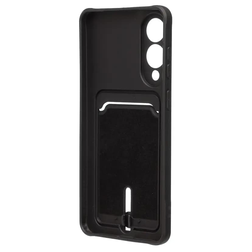 Чехол-накладка с картхолдером - SC304 для Samsung Galaxy S25 Edge (black) — фото 2