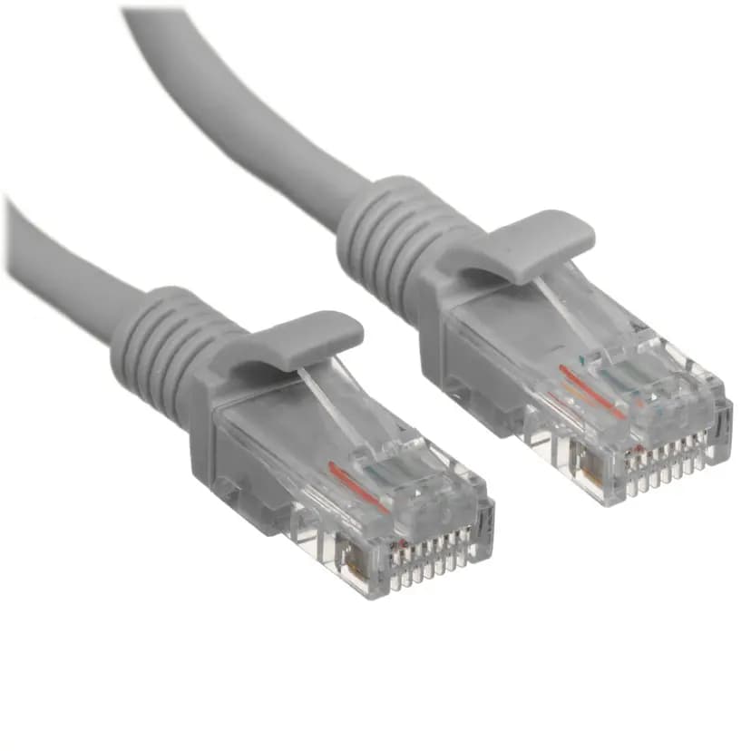 Кабель RJ45 - RJ45 - Патчкорд R01 Cat 5e 1000MBit (300 см) (gray) — фото 2