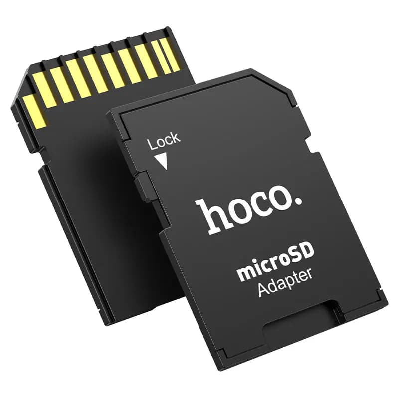 Адаптер MicroSD - SD - Hoco HB22 (black) — фото 2