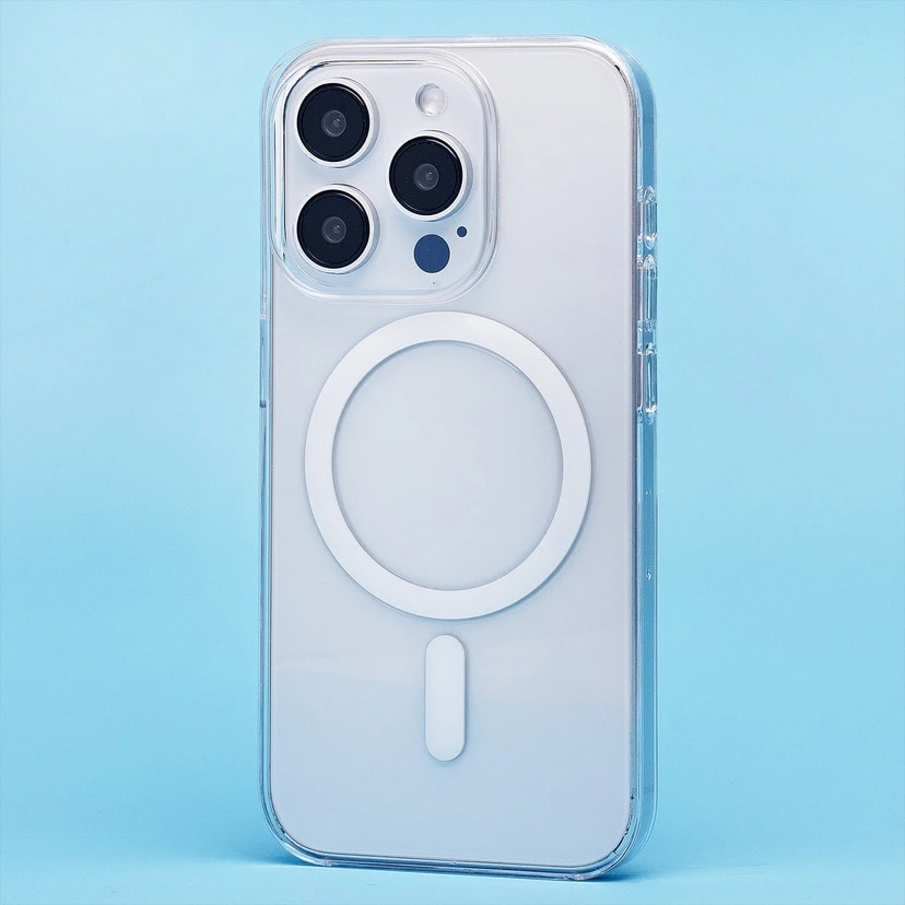 Чехол-накладка - Clear Case SafeMag для Apple iPhone 15 Pro (transparent)
