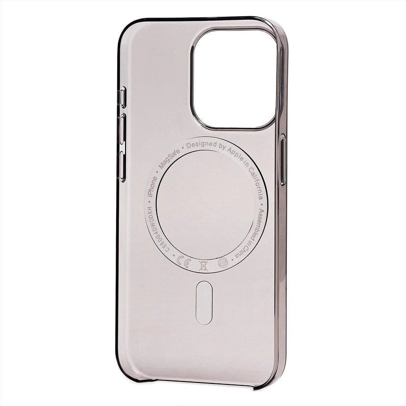 Чехол-накладка - Clear Case SafeMag для Apple iPhone 15 Pro (transparent black) — фото 2
