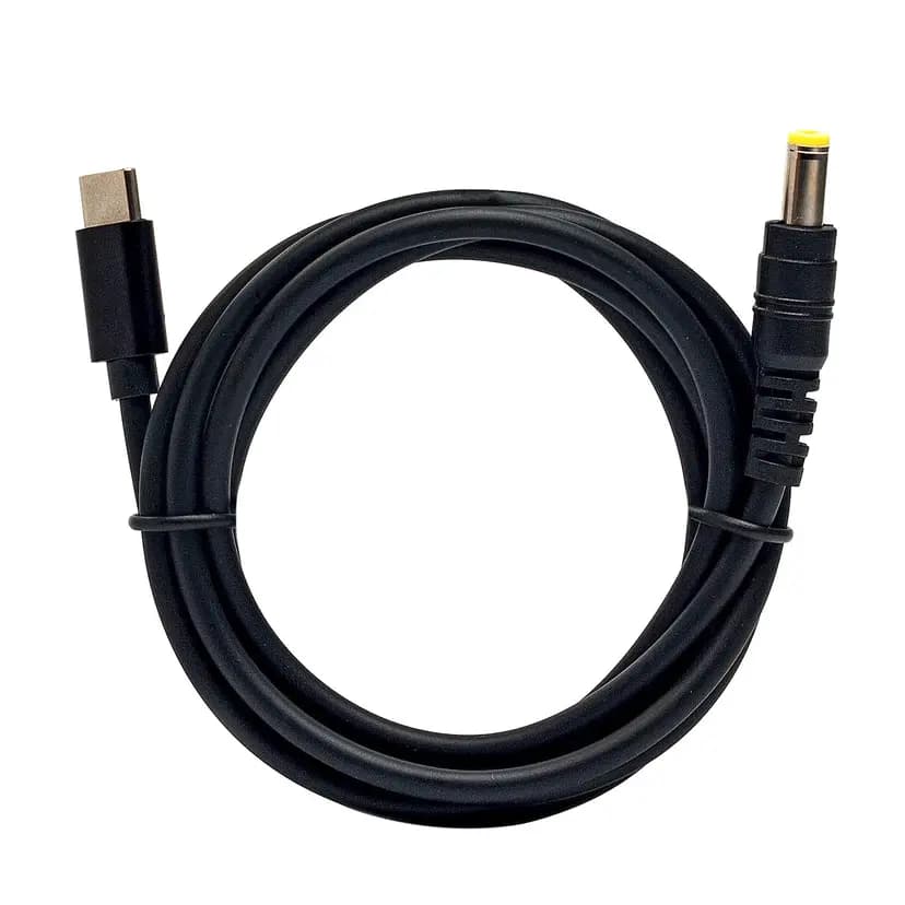 Кабель Type-C - Яндекс.Станция/Toshiba/Fujitsu/Acer/Dell/MSI/HP/Lenovo/Asus connector (5.5x2.5) - NC01 (black)