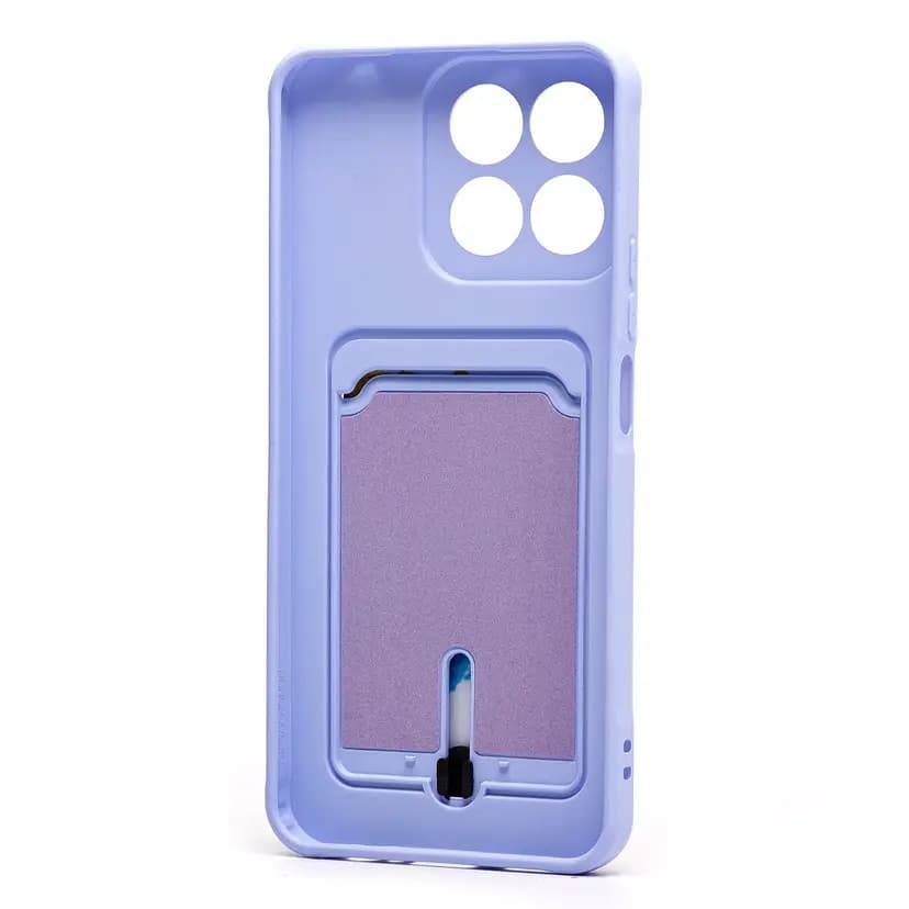 Чехол-накладка с картхолдером - SC304 для Honor X7c (light violet) — фото 2