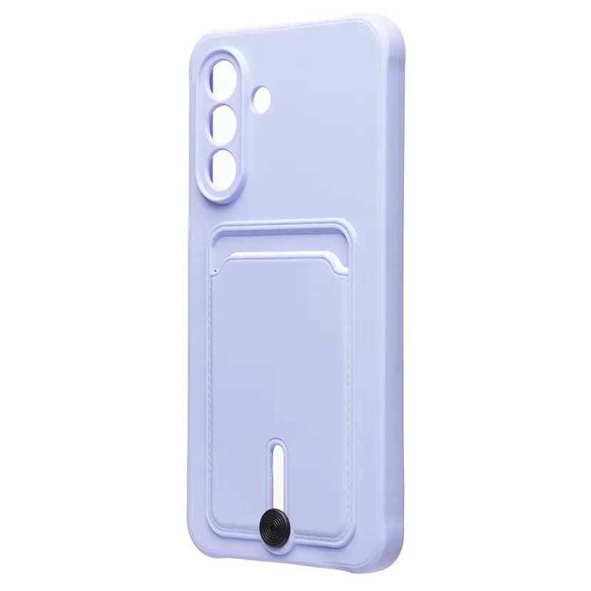 Чехол-накладка с картхолдером - SC304 для Samsung Galaxy A26 (light violet)
