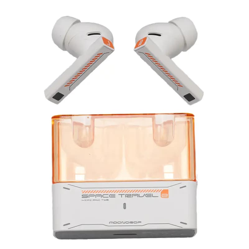 Наушники беспроводные TWS - Moondrop Space Travel 2 (white/transparent orange)