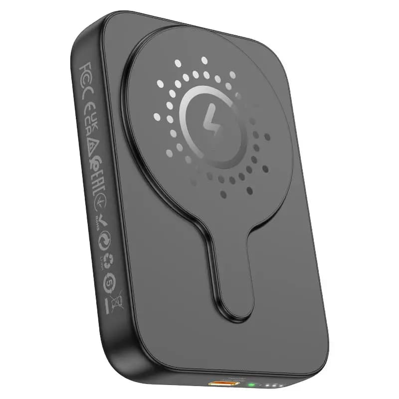 Внешний аккумулятор 10000mAh SafeMag - Hoco J117A Esteem 20W PD+QC3.0 (Type-C) (black) — фото 2