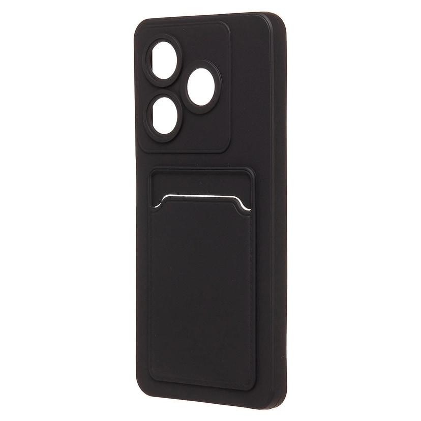 Чехол-накладка с картхолдером - SC337 для Infinix Smart 10 HD (black)