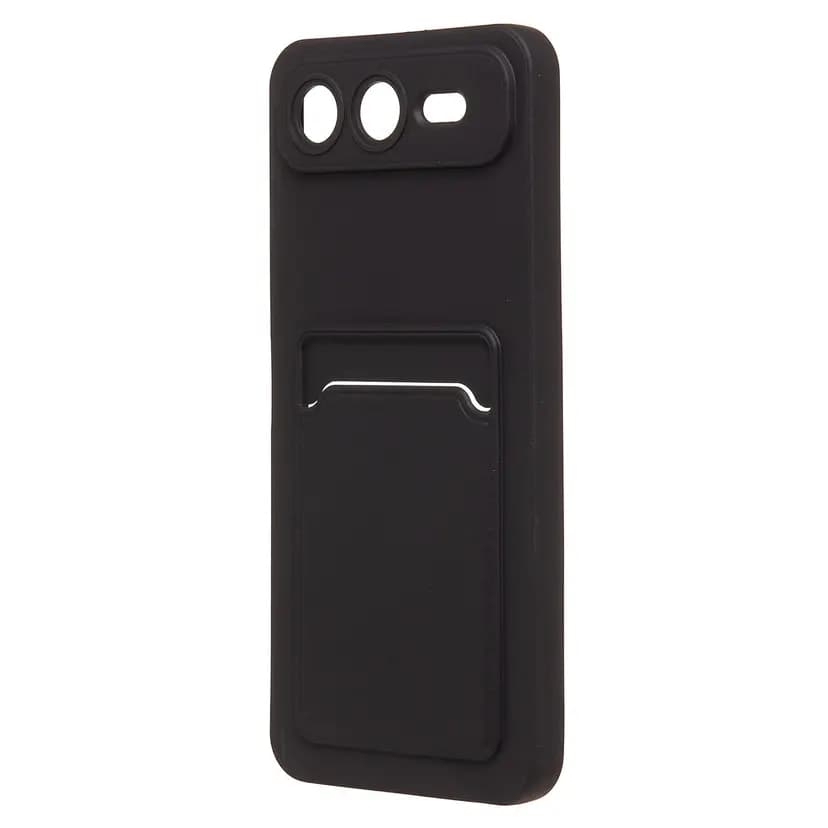 Чехол-накладка с картхолдером - SC337 для Infinix Smart 10 Plus (black)