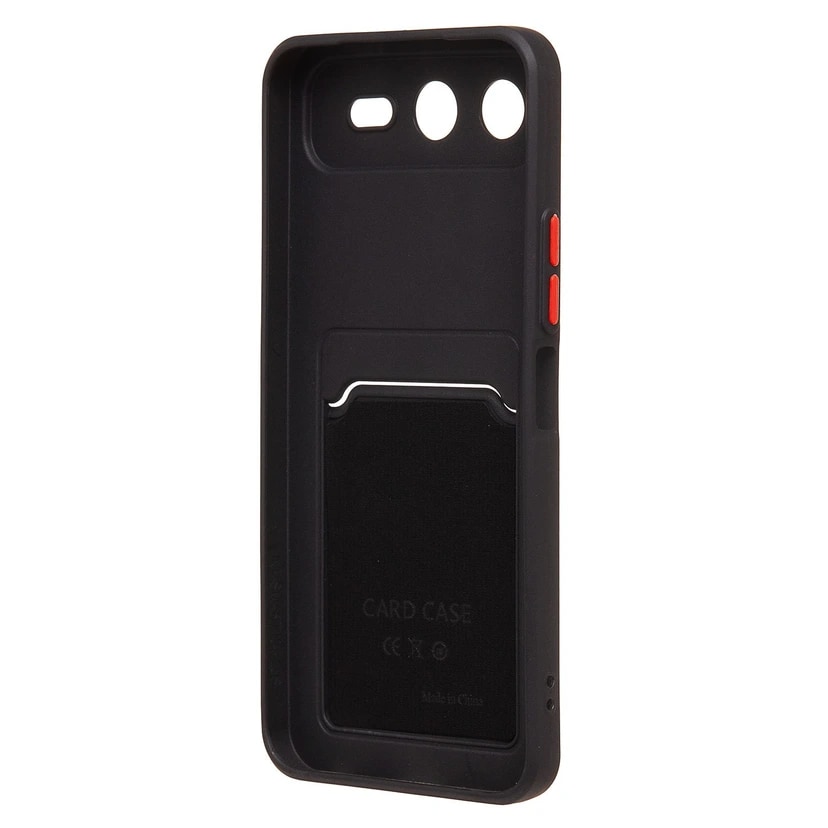 Чехол-накладка с картхолдером - SC337 для Infinix Smart 10 Plus (black) — фото 2