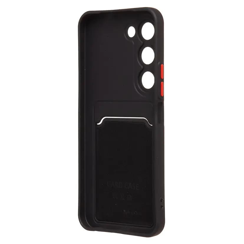 Чехол-накладка с картхолдером - SC337 для Tecno Spark 40 Pro (black) — фото 2