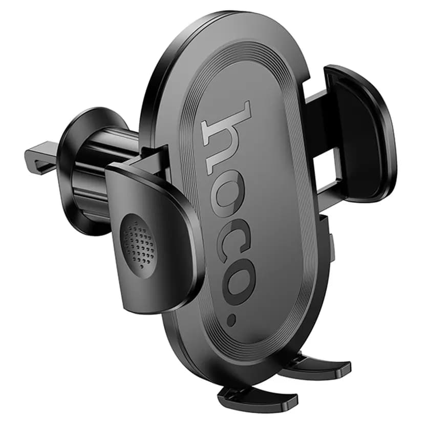 Автодержатель в дефлектор зажимной - Hoco H53 Brusco (black) — фото 2