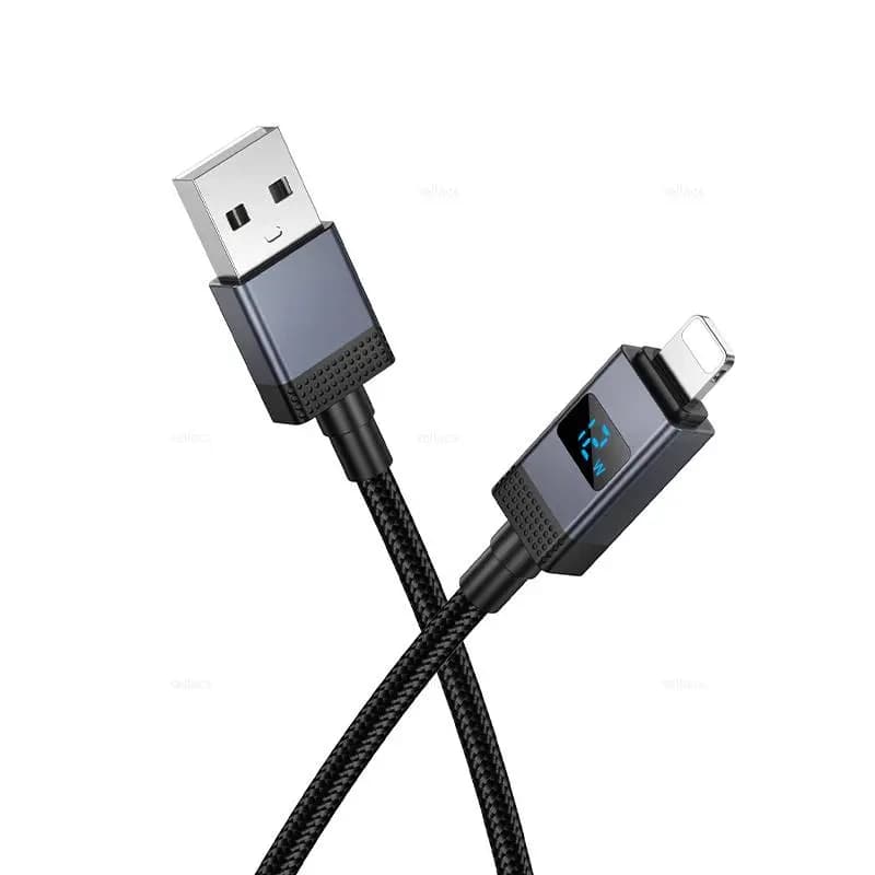 Кабель USB - Apple lightning - Hoco X118 (100 см) (black) — фото 2