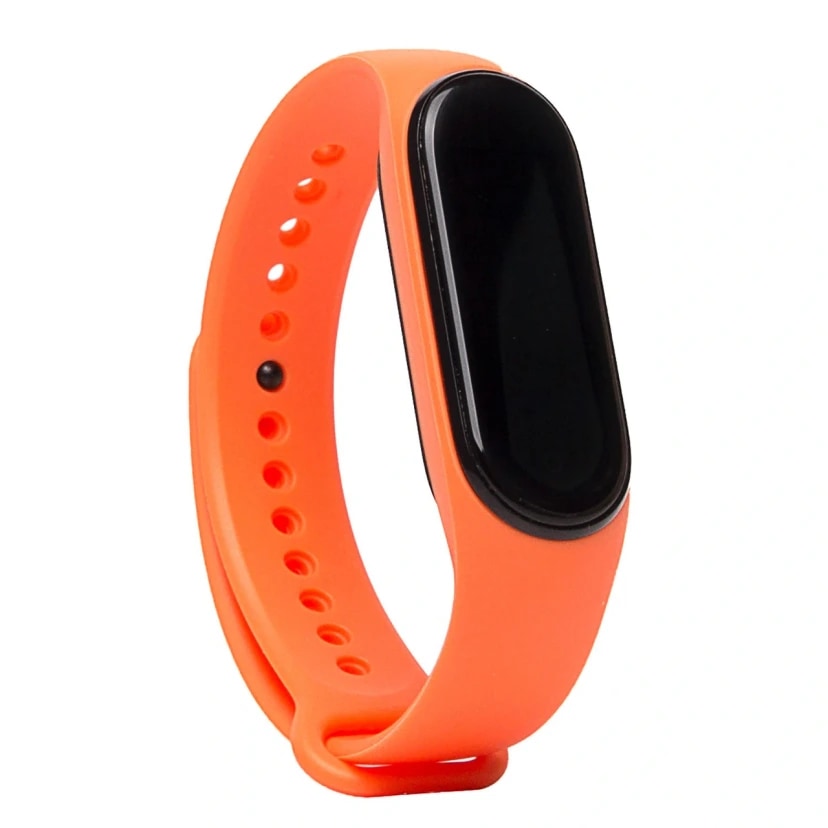 Ремешок на кнопке - WB13 Sport Band для Xiaomi Mi Band 5/Mi Band 6/Mi Band 7 (orange)