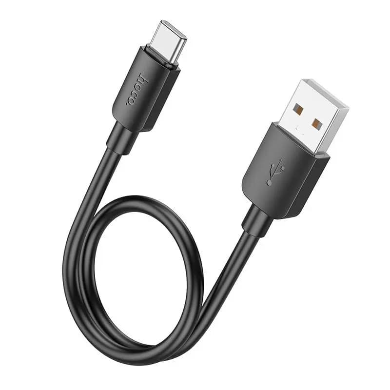 Кабель USB - Type-C - Hoco X96 27W (25 см) (black) — фото 2