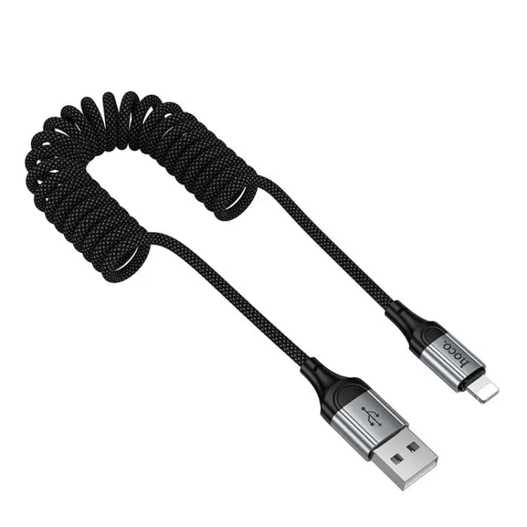 Кабель USB - Apple lightning - Hoco X121 Nuevo (150 см) (black) — фото 2
