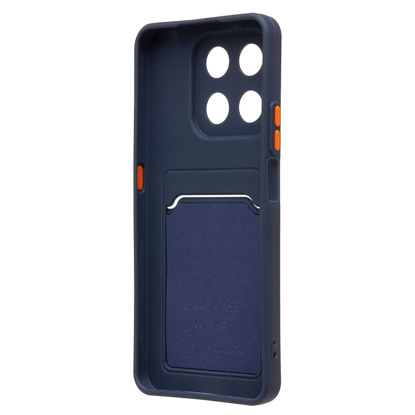 Чехол-накладка с картхолдером - SC337 для Honor X7d 5G (dark blue) — фото 2