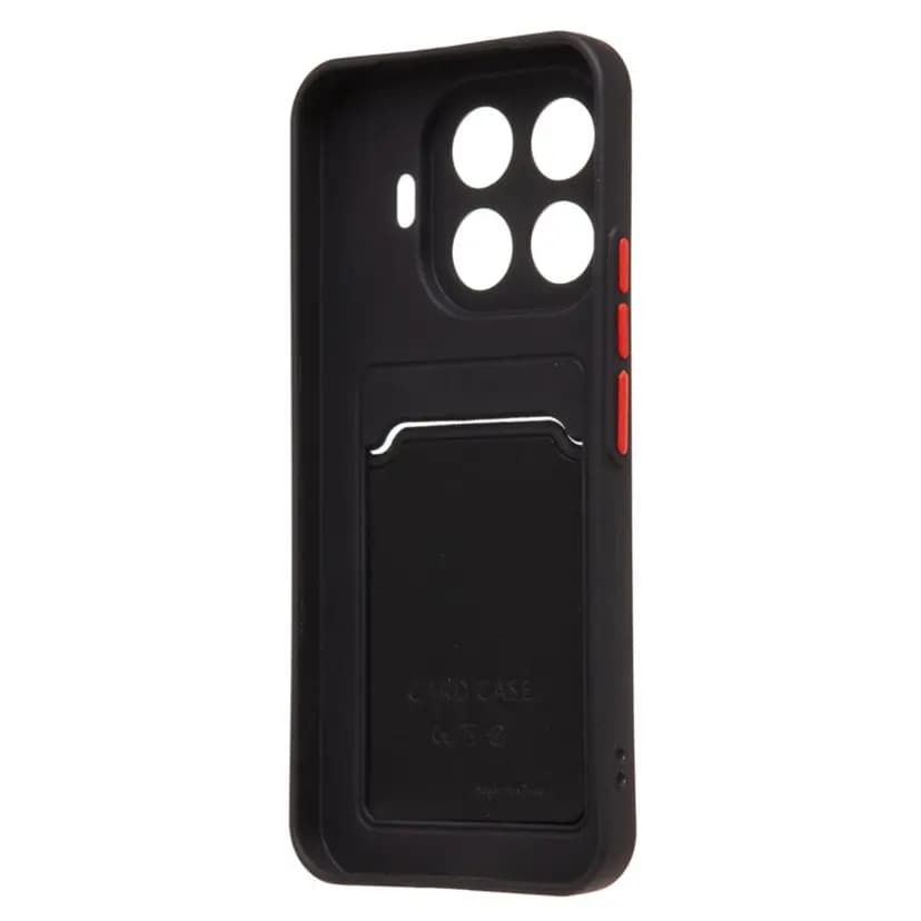 Чехол-накладка с картхолдером - SC337 для Xiaomi 15T Pro (black) — фото 2