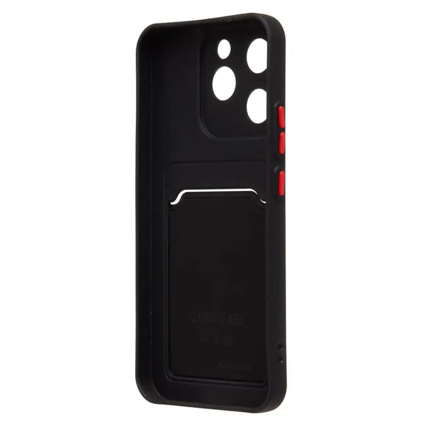 Чехол-накладка с картхолдером - SC337 для Xiaomi 15T (black) — фото 2