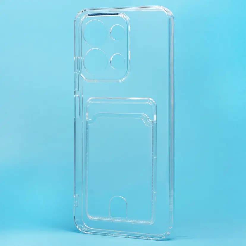 Чехол-накладка с картхолдером - SC276 для Redmi 15C/Poco C85 (transparent)