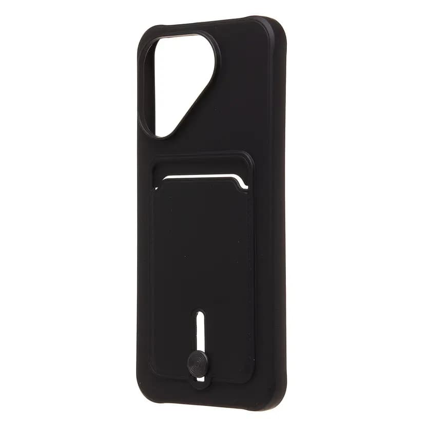 Чехол-накладка с картхолдером - SC304 для Tecno Pova 7 Pro 5G (black)