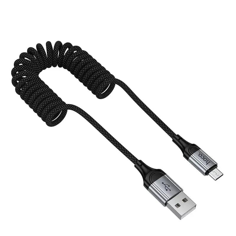 Кабель USB - Micro-USB - Hoco X121 Nuevo (150 см) (black) — фото 2