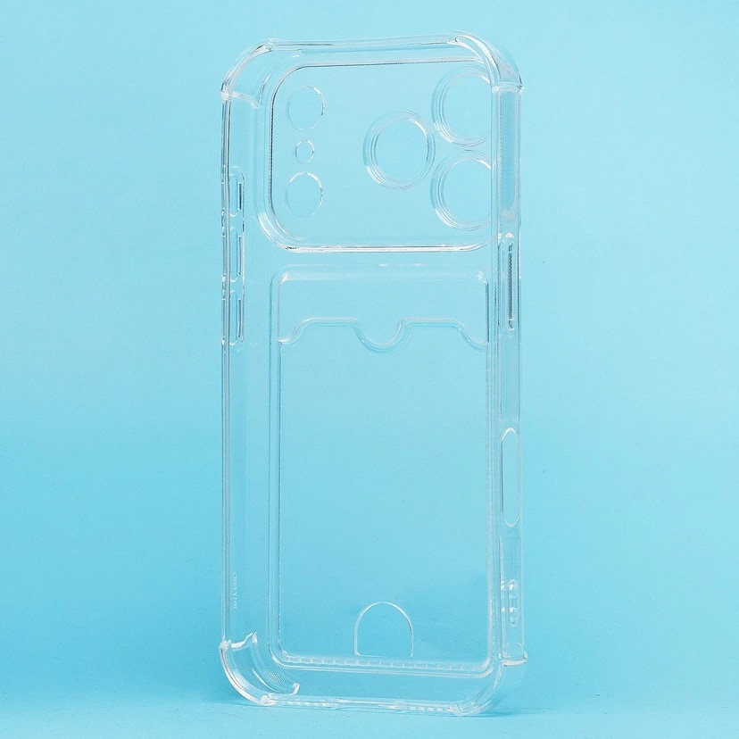 Чехол-накладка с картхолдером - SC276 для Apple iPhone 17 Pro/18 Pro (transparent) — фото 2