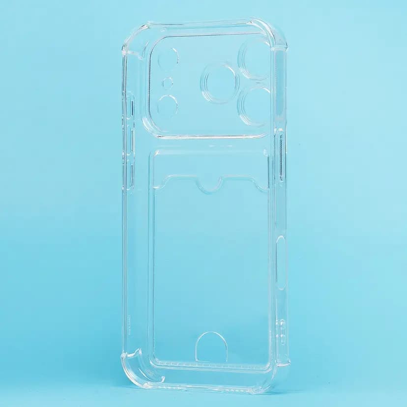 Чехол-накладка с картхолдером - SC276 для Apple iPhone 17 Pro (transparent) — фото 2