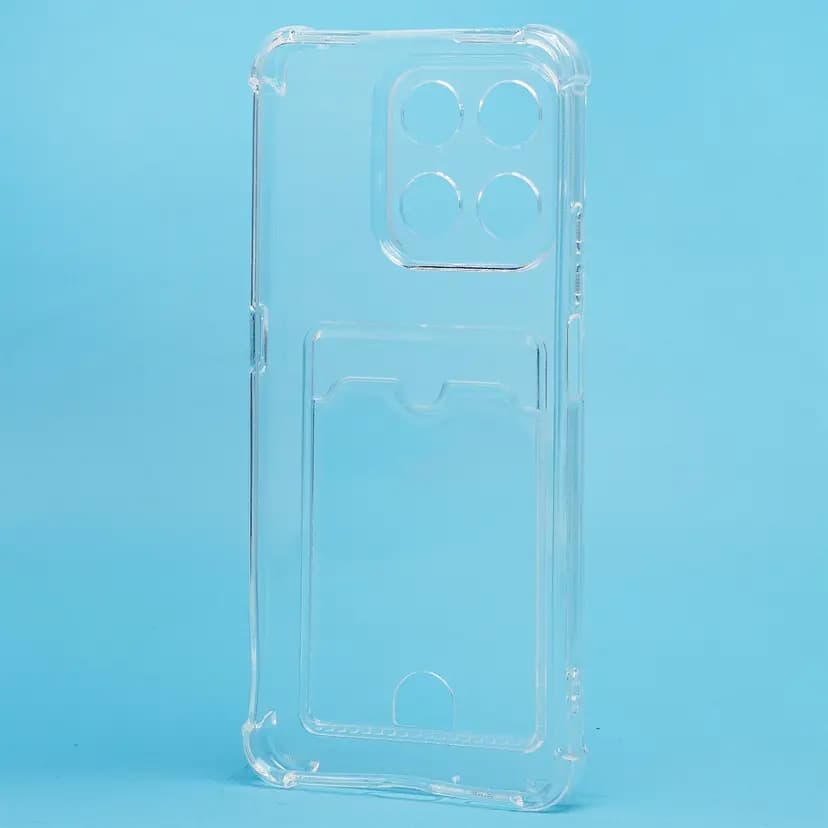Чехол-накладка с картхолдером - SC276 для Honor X7d 4G (transparent) — фото 2