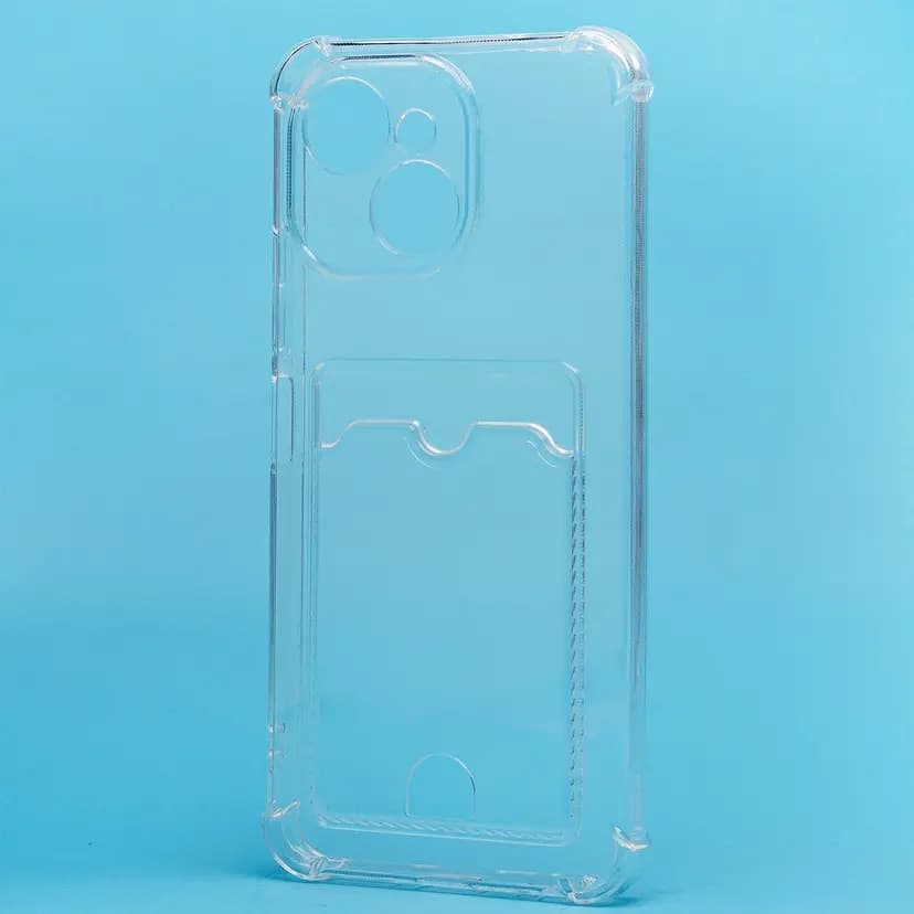 Чехол-накладка с картхолдером - SC276 для Tecno Spark 40C (transparent)