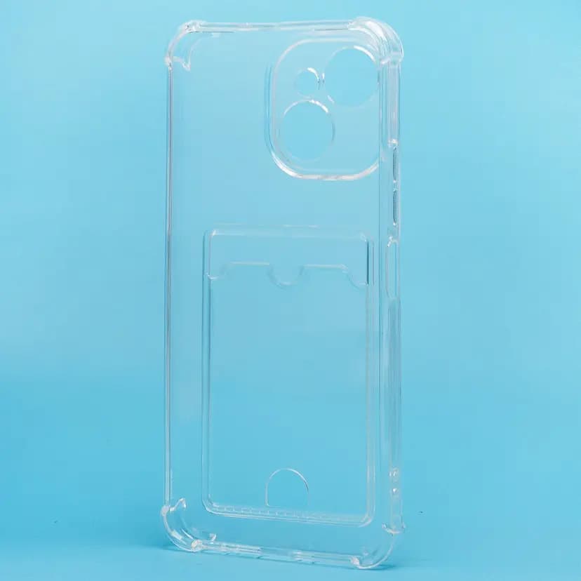 Чехол-накладка с картхолдером - SC276 для Tecno Spark 40C (transparent) — фото 2