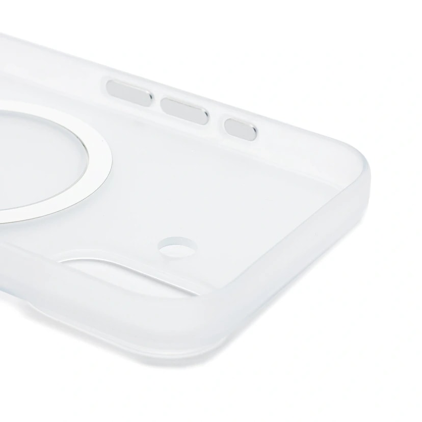 Чехол-накладка - SM038 SafeMag для Apple iPhone 17 (white/matte transparent) — фото 2