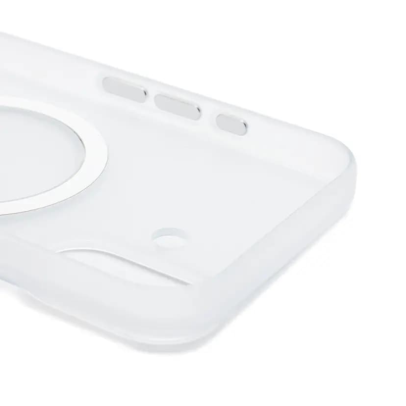 Чехол-накладка - SM038 SafeMag для Apple iPhone 17 (white/matte transparent) — фото 2