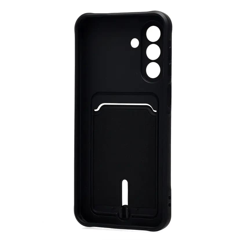 Чехол-накладка с картхолдером - SC304 для Samsung Galaxy A17 (black) — фото 2