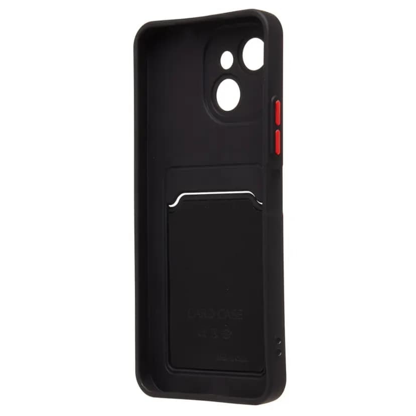 Чехол-накладка с картхолдером - SC337 для Tecno Spark 40C (black) — фото 2