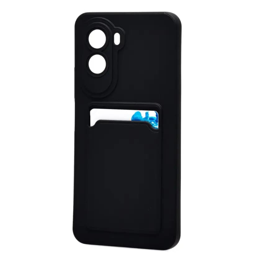 Чехол-накладка с картхолдером - SC337 для Poco M7 4G (black)