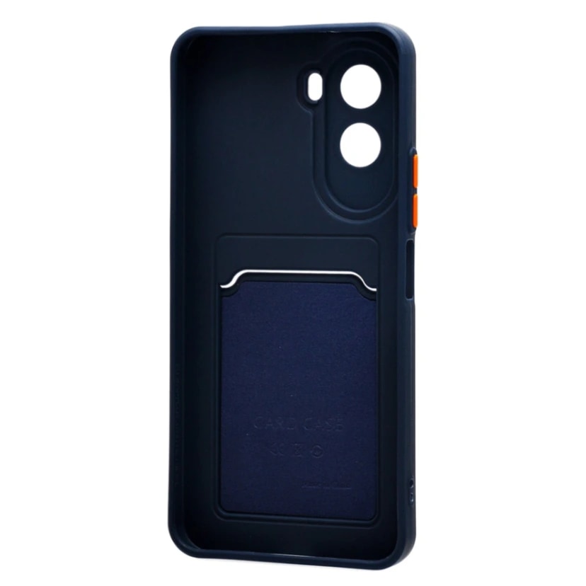 Чехол-накладка с картхолдером - SC337 для Poco M7 4G (dark blue) — фото 2