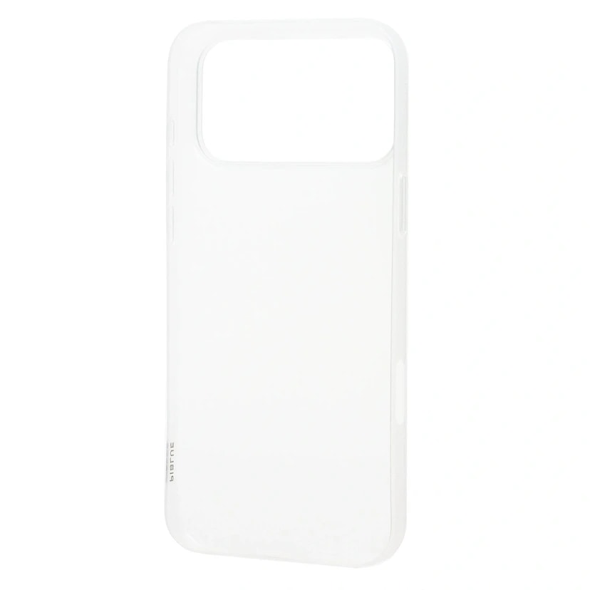 Чехол-накладка - PC091 для Apple iPhone 17 Pro Max/18 Pro Max (matte transparent/white) — фото 2