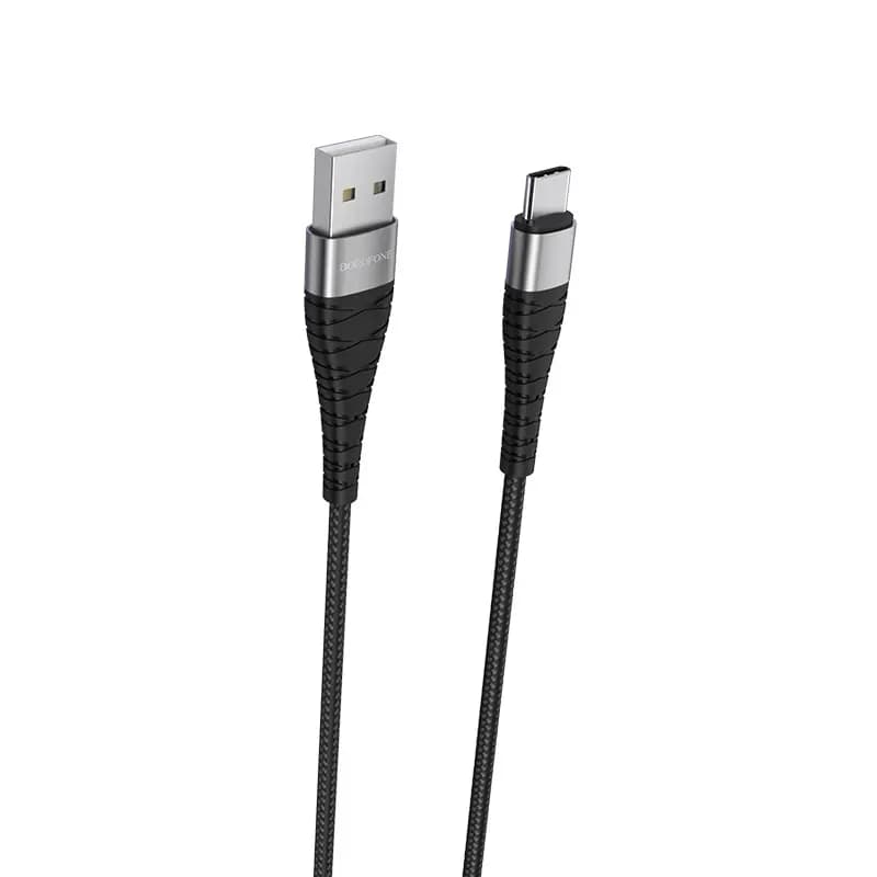 Кабель USB - Type-C - Borofone BX32 Munificient (100 см) (black) — фото 2