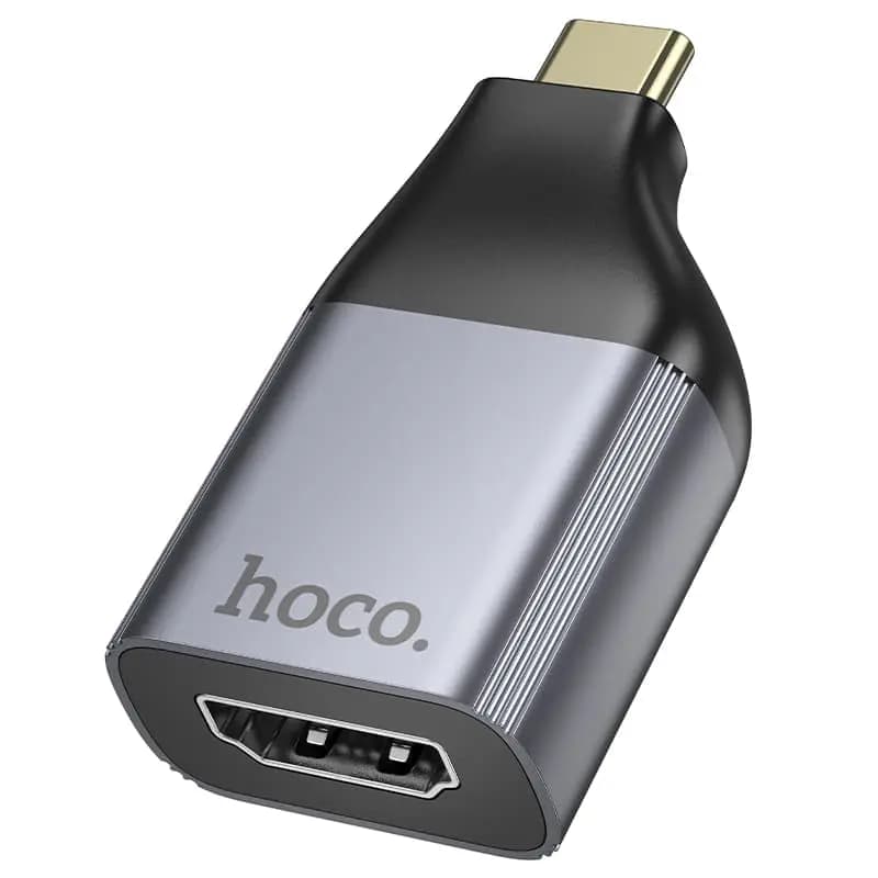 Адаптер Type-C - HDMI - Hoco UA33 (metal grey) — фото 2