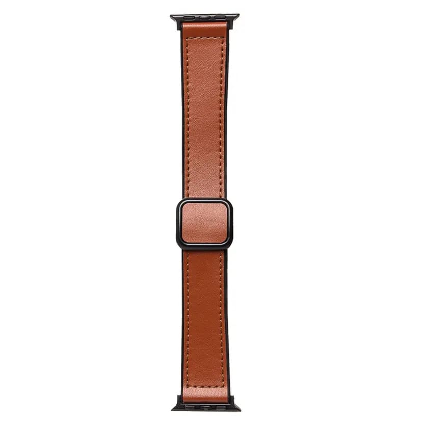 Ремешок на застёжке - ApW38 EcoSkin для Apple Watch 38/40/41 мм (brown) — фото 2