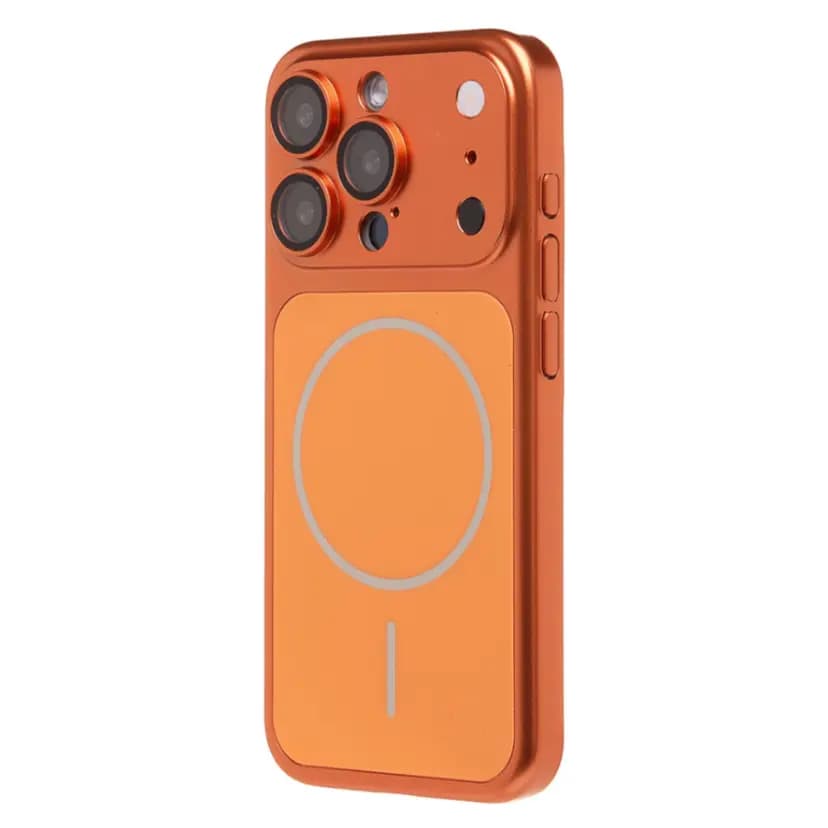 Чехол-накладка - SM091 SafeMag для Apple iPhone 15 Pro (orange)