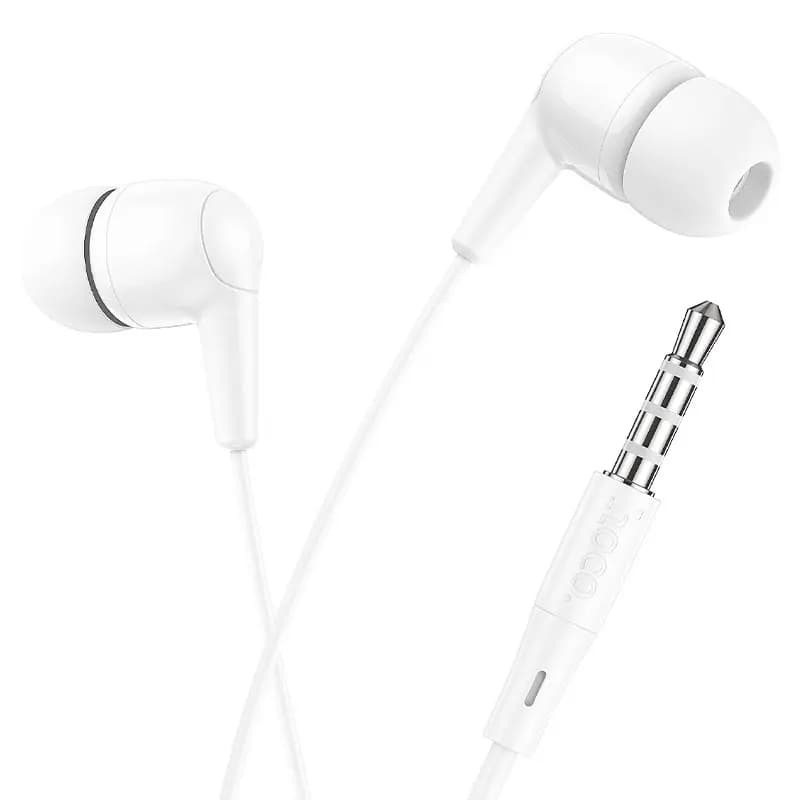Наушники проводные 3.5 jack - Hoco M97 Enjoy (white) — фото 2