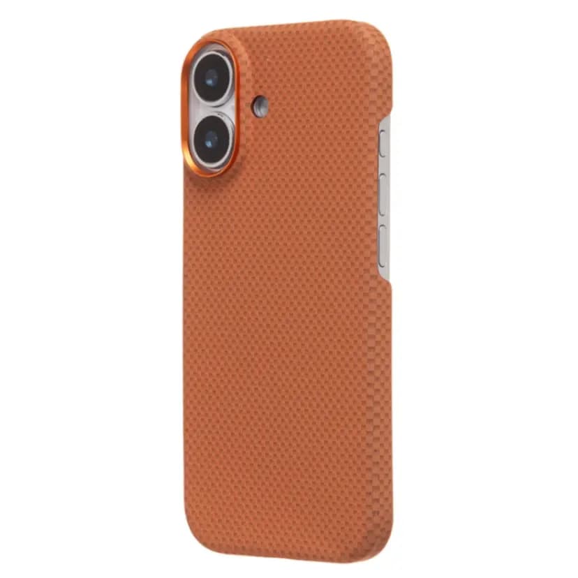 Чехол-накладка - SM028 Carbon для Apple iPhone 17 (orange)