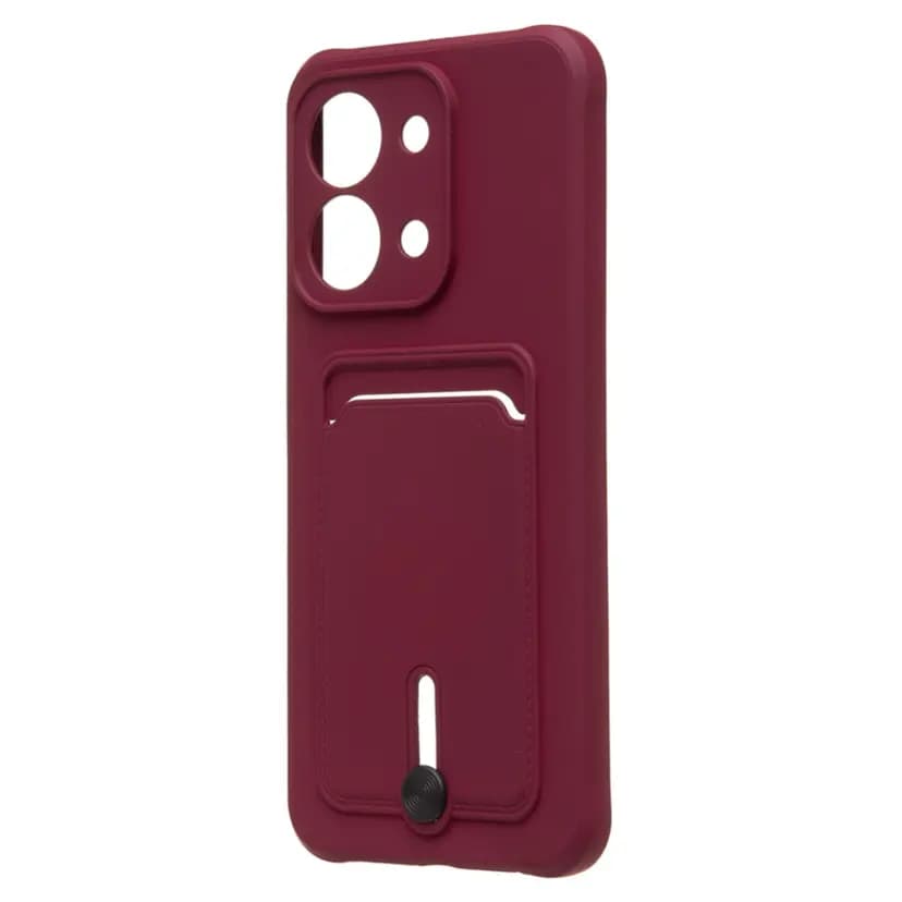 Чехол-накладка с картхолдером - SC304 для Redmi 15C/Poco C85 (bordo)