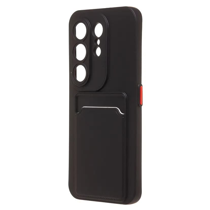 Чехол-накладка с картхолдером - SC337 для Tecno Camon 50 Pro 5G (black)