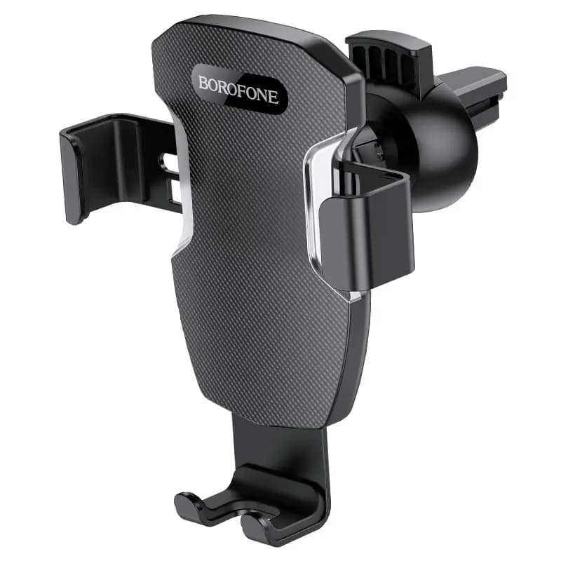 Автодержатель в дефлектор гравитационный - Borofone BH55 (black/silver) — фото 2